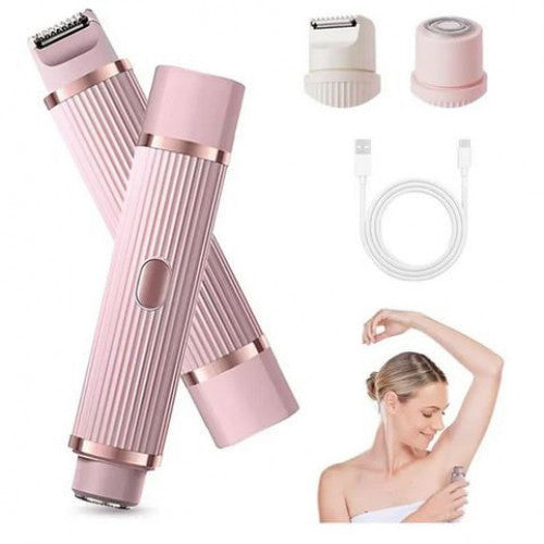 AFEITADORA CORPORAL 2 EN 1 RECARGABLE PORTÁTIL