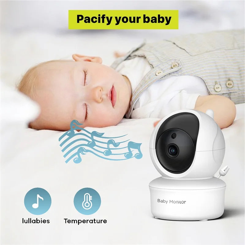 Babystar Monitor de vídeo para bebés de 5 pulgadas con cámara y audio