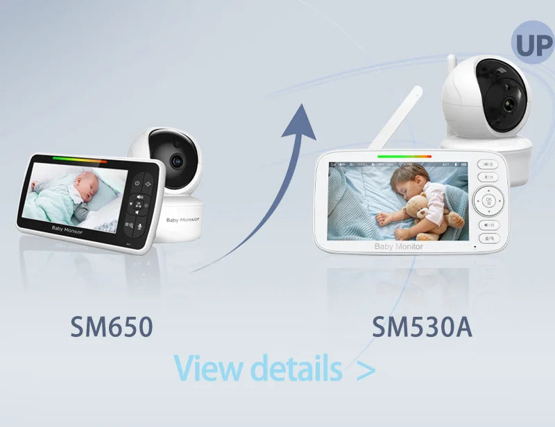 Babystar Monitor de vídeo para bebés de 5 pulgadas con cámara y audio