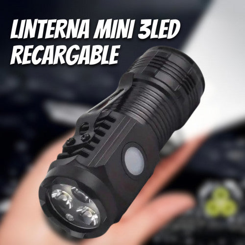 LINTERNA MINI 3LED RECARGABLE