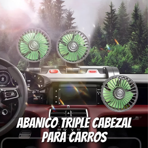 ABANICO TRIPLE CABEZAL PARA CARROS