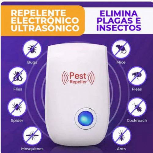 REPELENTE ELECTRÓNICO ULTRASÓNICO PLAGAS E INSECTOS