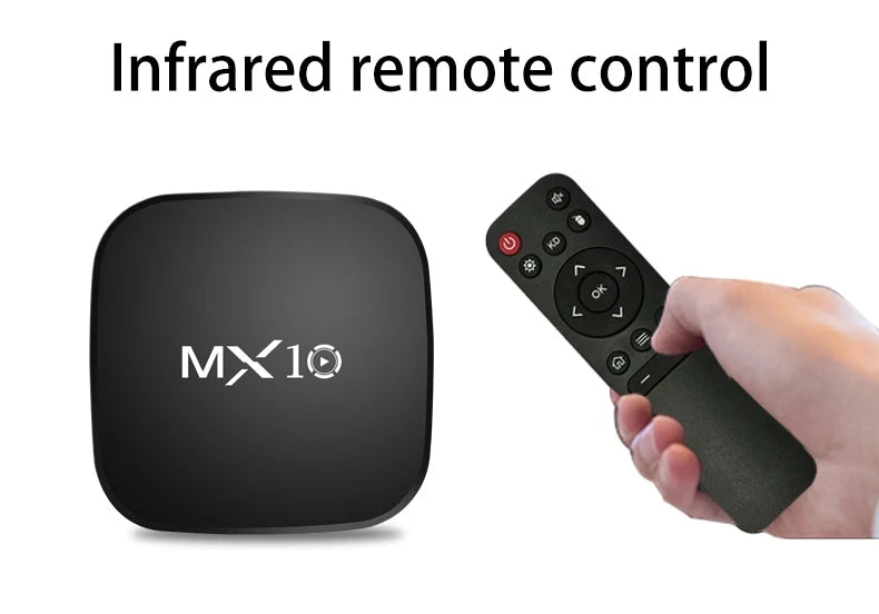 Nuevo Android Tv Box 1GB 8GB Mini Mx10 Smart Tvbox 2 4g Wifi RK3228 decodificador de cuatro núcleos 4K Smart TV BOX WIFI de doble banda