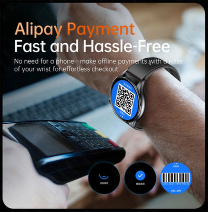 2025 nuevo reloj inteligente NFC ECG + PPG oxígeno en sangre ácido úrico presión arterial zafiro Smartwatch hombres para Samsung Galaxy Xiaomi Huawei