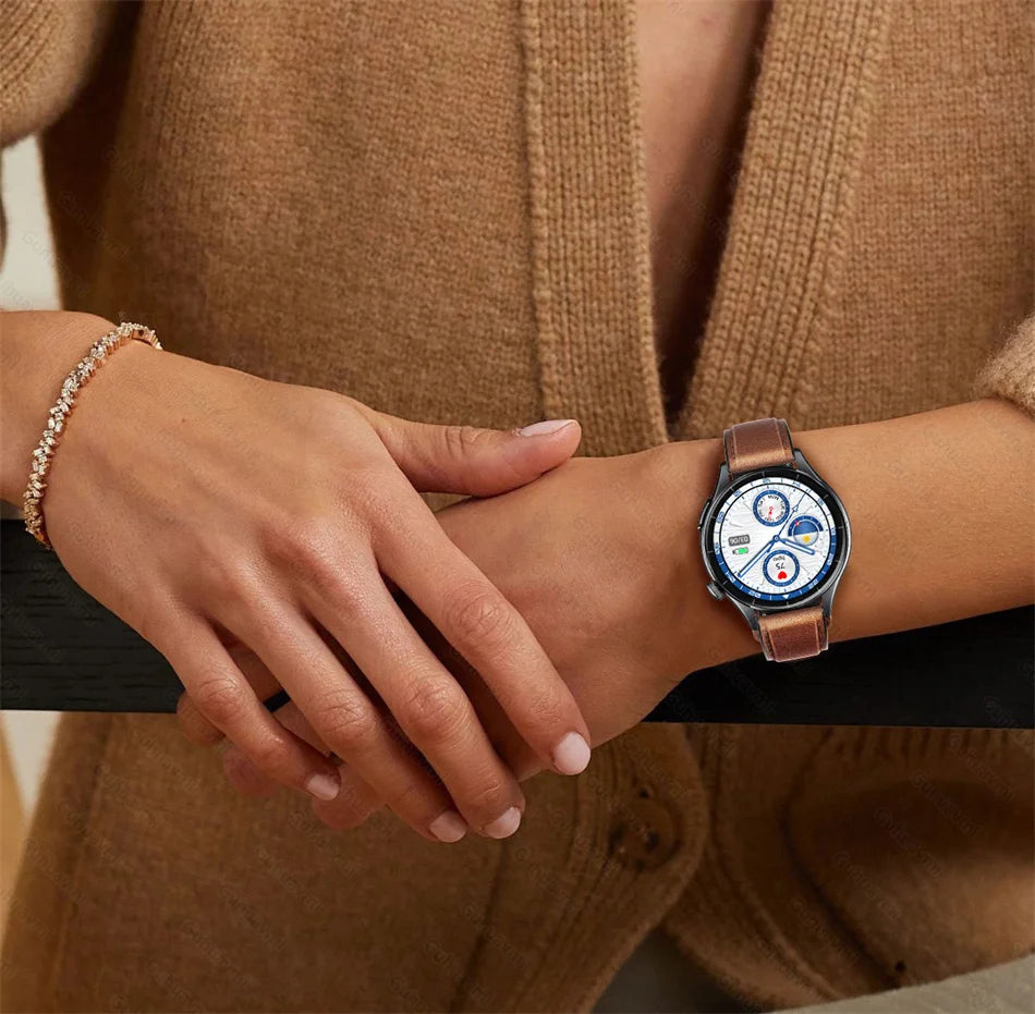 2025 nuevo reloj inteligente NFC ECG + PPG oxígeno en sangre ácido úrico presión arterial zafiro Smartwatch hombres para Samsung Galaxy Xiaomi Huawei