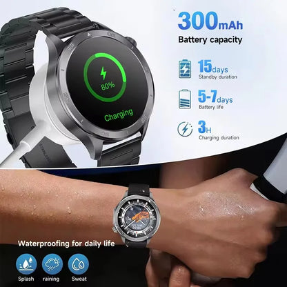 2025 nuevo reloj X reloj inteligente de negocios de alta gama hombre GPS seguimiento brújula Bluetooth llamada Smartwatch hombres deportes impermeable reloj inteligente