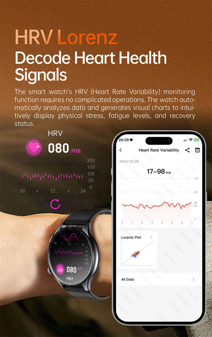 2025 nuevo reloj inteligente NFC ECG + PPG oxígeno en sangre ácido úrico presión arterial zafiro Smartwatch hombres para Samsung Galaxy Xiaomi Huawei