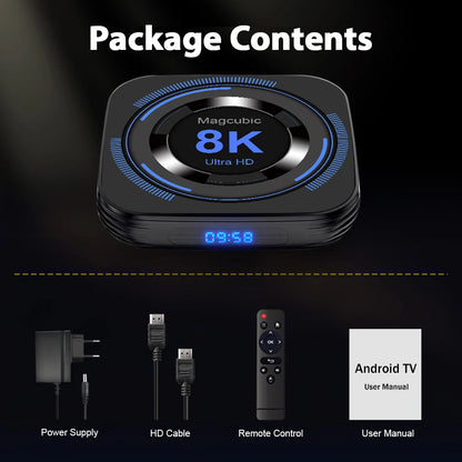Magcubic Allwinner H618 Android 12 TV BOX Dual Wifi 32G64G Quad Core Cortex A53 compatible con 8K Video 4K BT4.0 decodificador