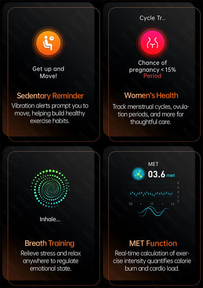 2025 nuevo reloj inteligente NFC ECG + PPG oxígeno en sangre ácido úrico presión arterial zafiro Smartwatch hombres para Samsung Galaxy Xiaomi Huawei