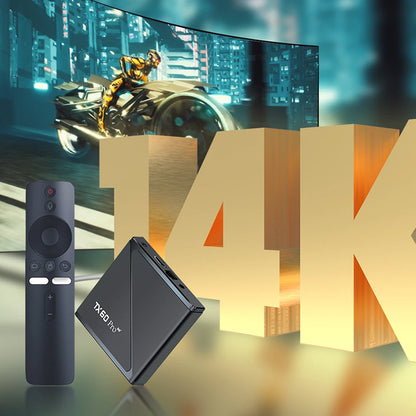 Android 16 TV Box 16GB 256GB Reproductor multimedia 14K 2.4G/5G Dual WiFi Decodificador con control remoto