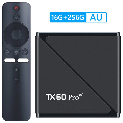 Android 16 TV Box 16GB 256GB Reproductor multimedia 14K 2.4G/5G Dual WiFi Decodificador con control remoto