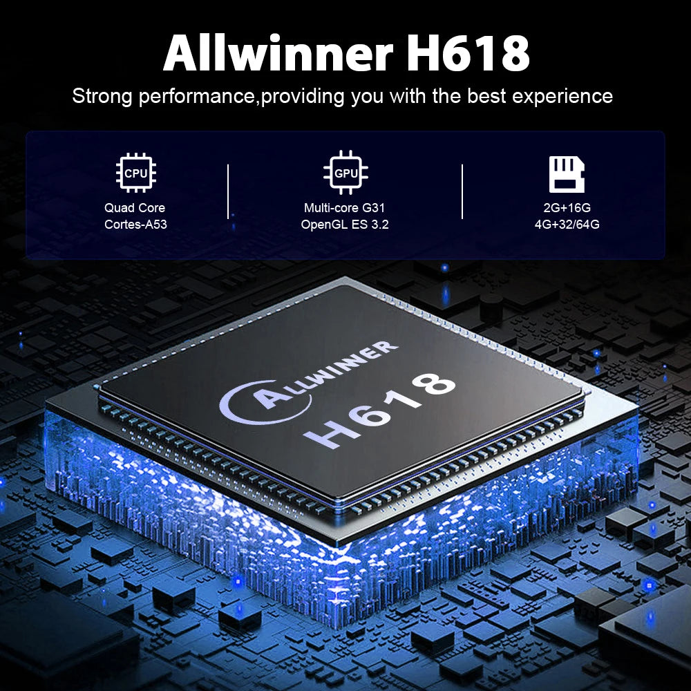 Magcubic Allwinner H618 Android 12 TV BOX Dual Wifi 32G64G Quad Core Cortex A53 compatible con 8K Video 4K BT4.0 decodificador