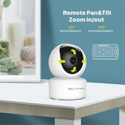 Babystar Monitor de vídeo para bebés de 5 pulgadas con cámara y audio