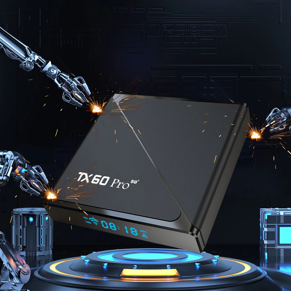 Android 16 TV Box 16GB 256GB Reproductor multimedia 14K 2.4G/5G Dual WiFi Decodificador con control remoto