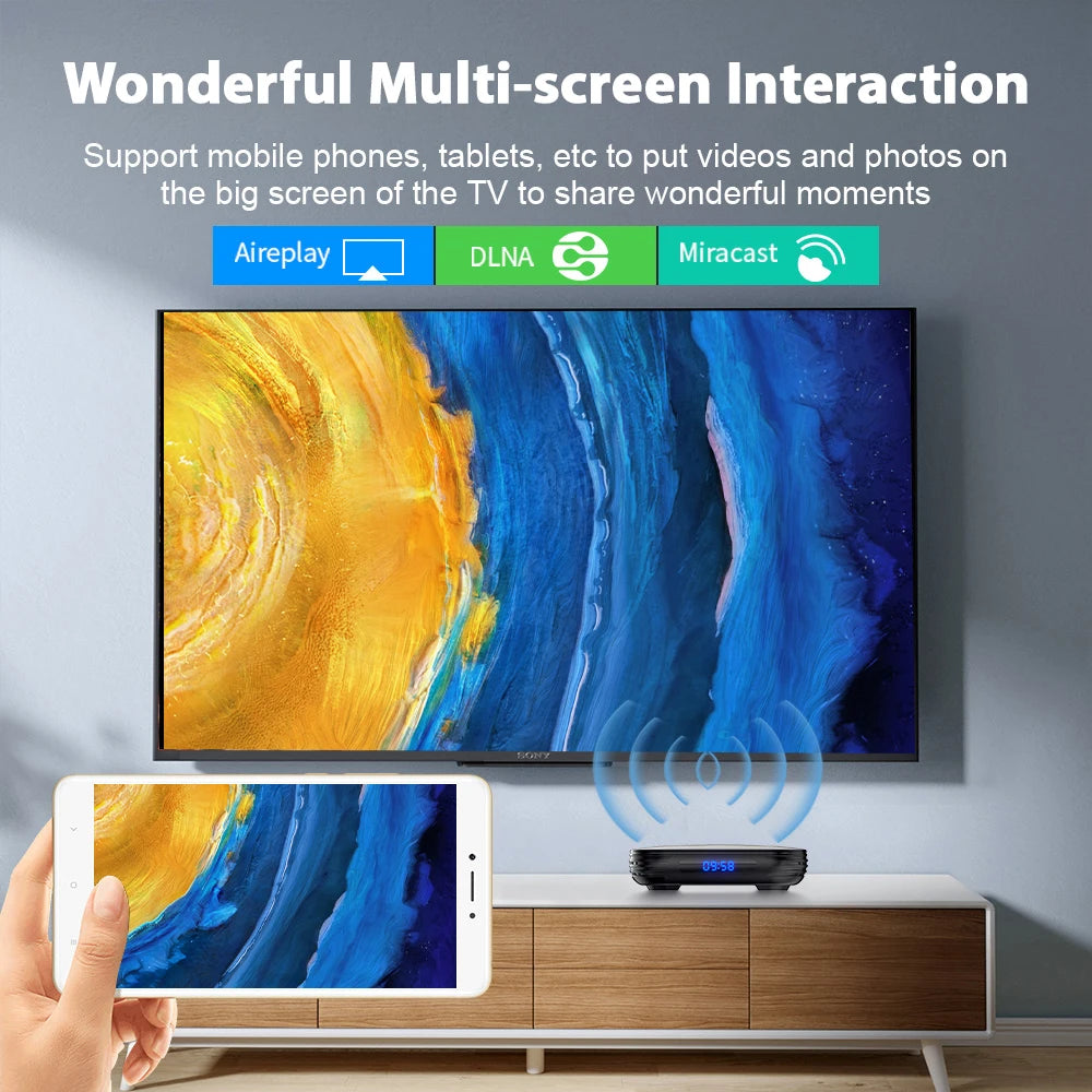 Magcubic Allwinner H618 Android 12 TV BOX Dual Wifi 32G64G Quad Core Cortex A53 compatible con 8K Video 4K BT4.0 decodificador