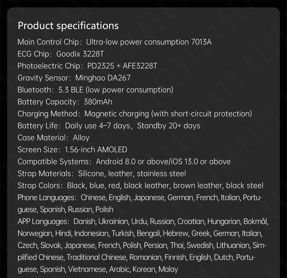 2025 nuevo reloj inteligente NFC ECG + PPG oxígeno en sangre ácido úrico presión arterial zafiro Smartwatch hombres para Samsung Galaxy Xiaomi Huawei