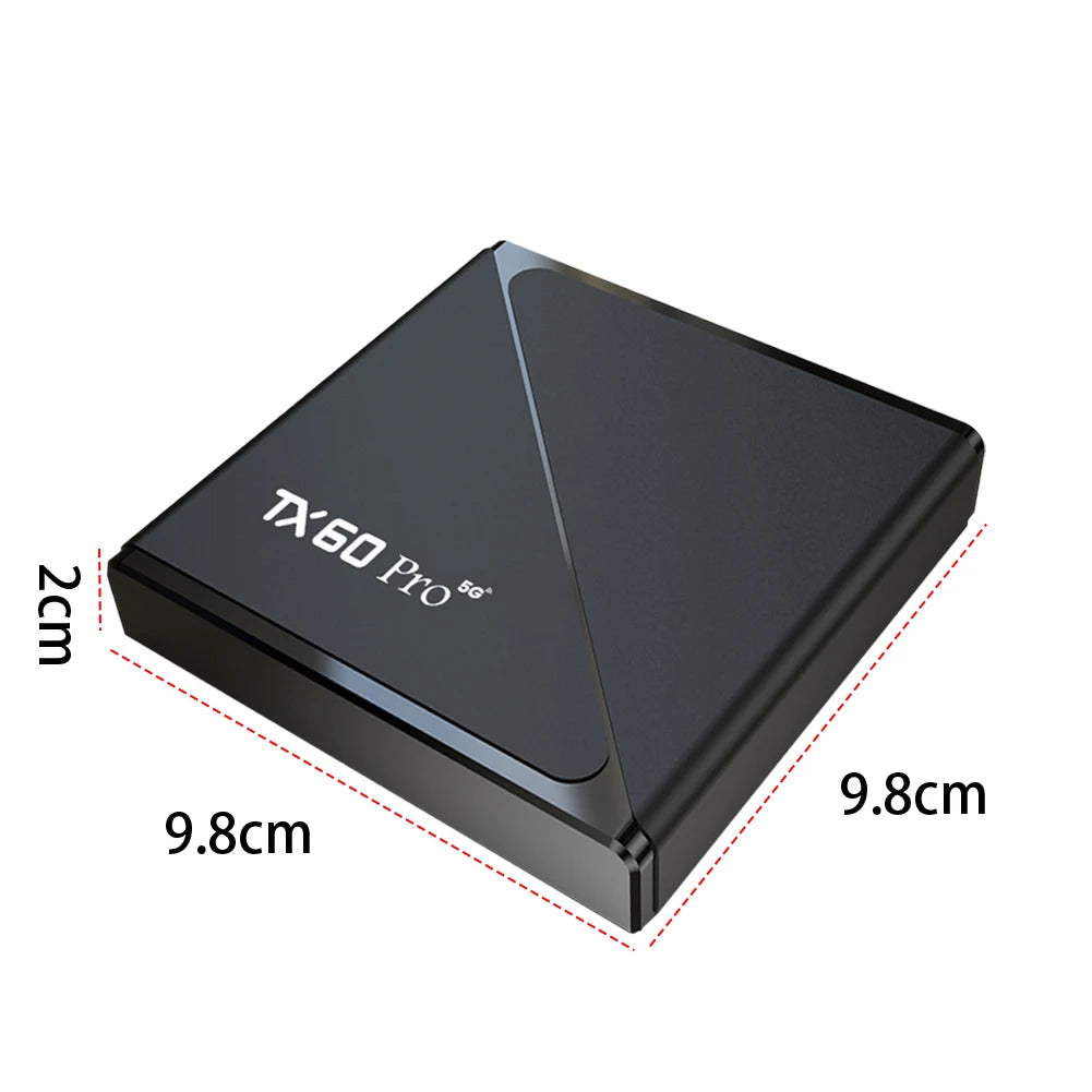 Android 16 TV Box 16GB 256GB Reproductor multimedia 14K 2.4G/5G Dual WiFi Decodificador con control remoto