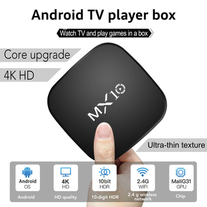 Nuevo Android Tv Box 1GB 8GB Mini Mx10 Smart Tvbox 2 4g Wifi RK3228 decodificador de cuatro núcleos 4K Smart TV BOX WIFI de doble banda