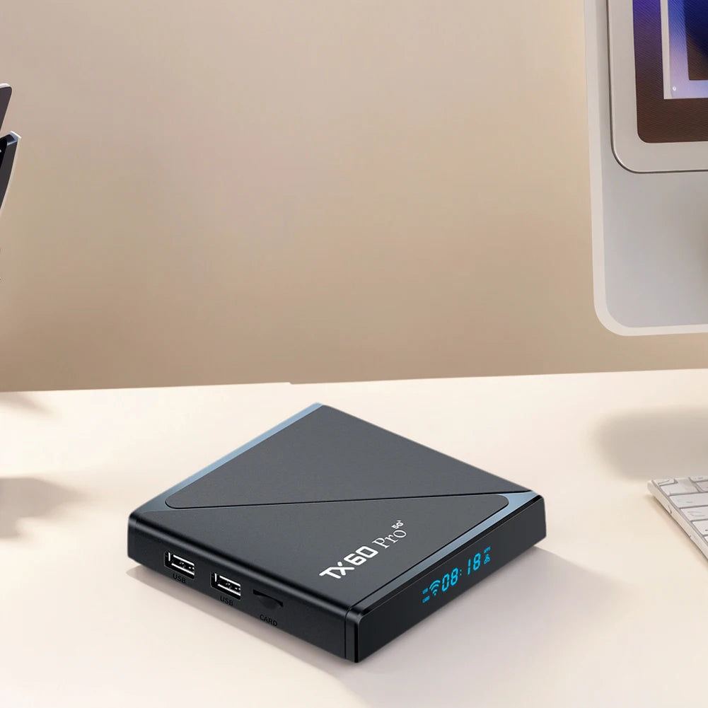 Android 16 TV Box 16GB 256GB Reproductor multimedia 14K 2.4G/5G Dual WiFi Decodificador con control remoto