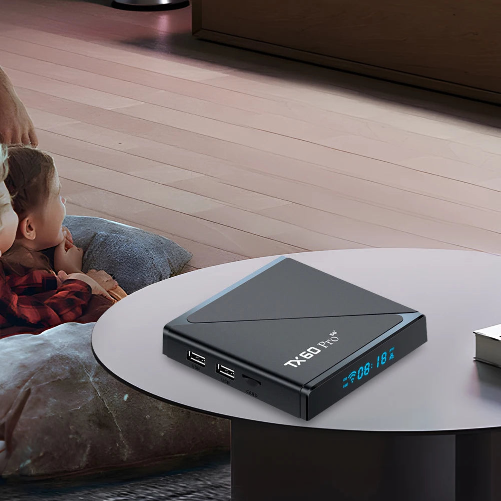 Android 16 TV Box 16GB 256GB Reproductor multimedia 14K 2.4G/5G Dual WiFi Decodificador con control remoto