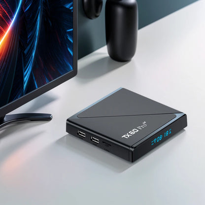 Android 16 TV Box 16GB 256GB Reproductor multimedia 14K 2.4G/5G Dual WiFi Decodificador con control remoto