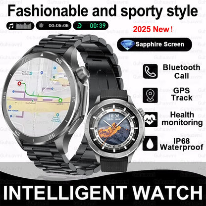 2025 nuevo reloj X reloj inteligente de negocios de alta gama hombre GPS seguimiento brújula Bluetooth llamada Smartwatch hombres deportes impermeable reloj inteligente