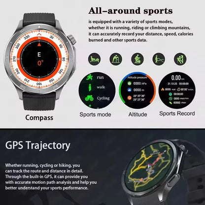 2025 nuevo reloj X reloj inteligente de negocios de alta gama hombre GPS seguimiento brújula Bluetooth llamada Smartwatch hombres deportes impermeable reloj inteligente