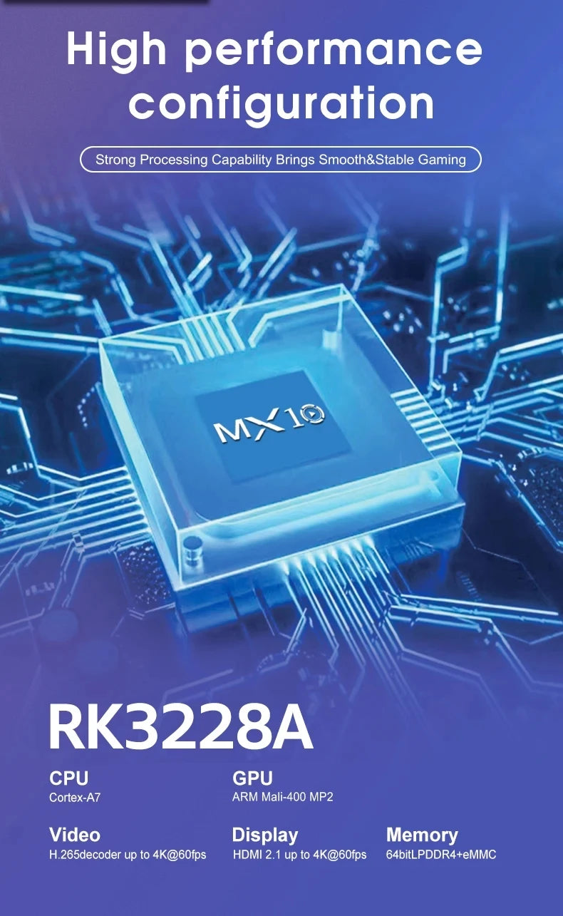 Nuevo Android Tv Box 1GB 8GB Mini Mx10 Smart Tvbox 2 4g Wifi RK3228 decodificador de cuatro núcleos 4K Smart TV BOX WIFI de doble banda