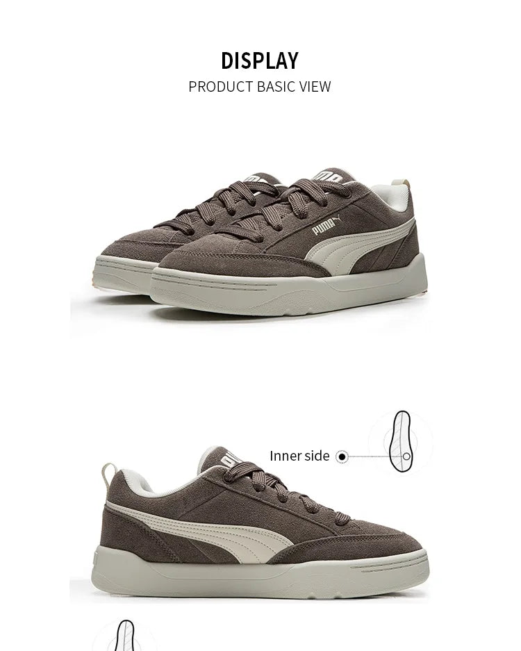 Zapatos Puma Brown para hombre y mujer, zapatillas New Park, zapatillas informales 40160606
