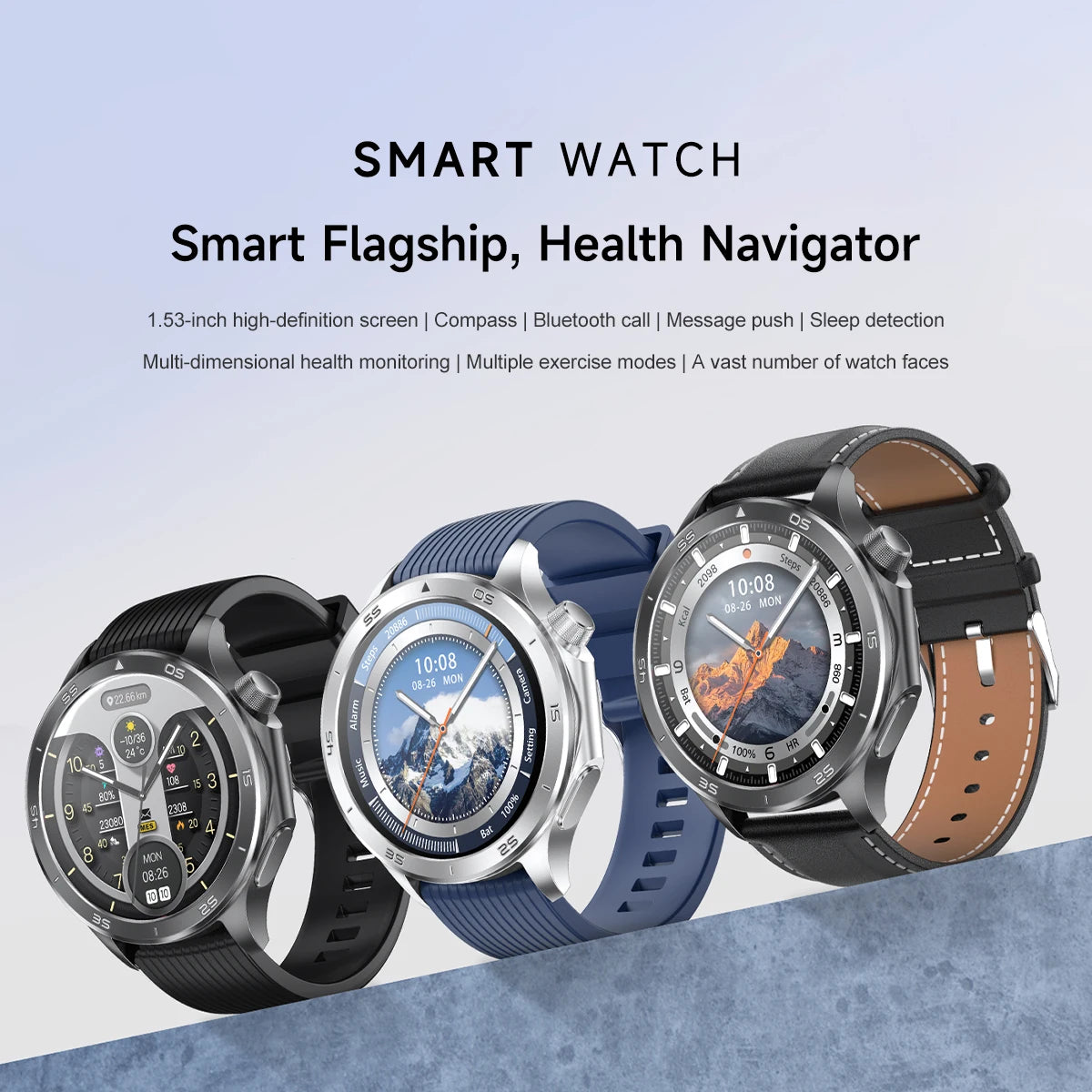 2025 nuevo reloj X reloj inteligente de negocios de alta gama hombre GPS seguimiento brújula Bluetooth llamada Smartwatch hombres deportes impermeable reloj inteligente