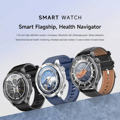 2025 nuevo reloj X reloj inteligente de negocios de alta gama hombre GPS seguimiento brújula Bluetooth llamada Smartwatch hombres deportes impermeable reloj inteligente