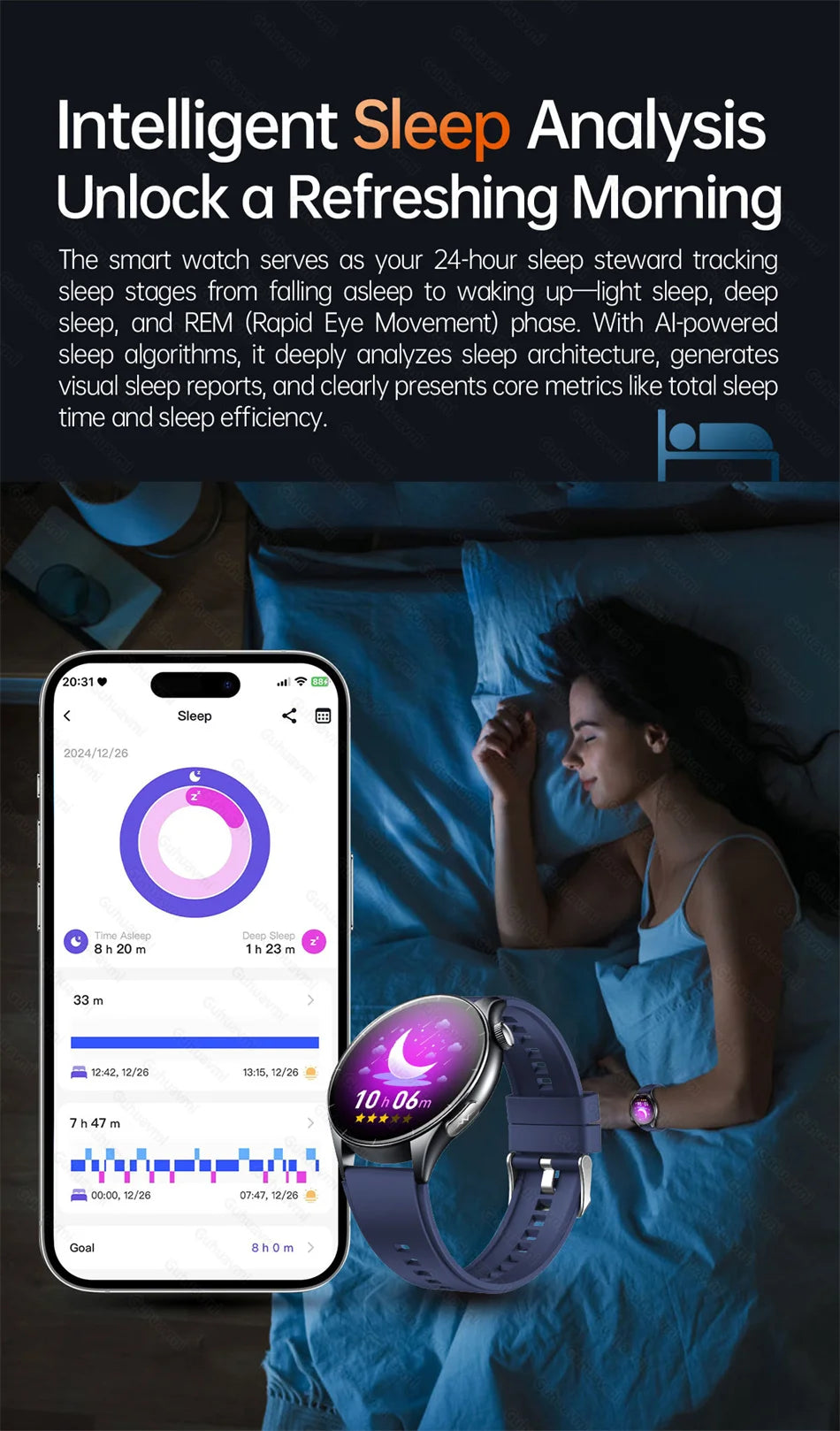 2025 nuevo reloj inteligente NFC ECG + PPG oxígeno en sangre ácido úrico presión arterial zafiro Smartwatch hombres para Samsung Galaxy Xiaomi Huawei