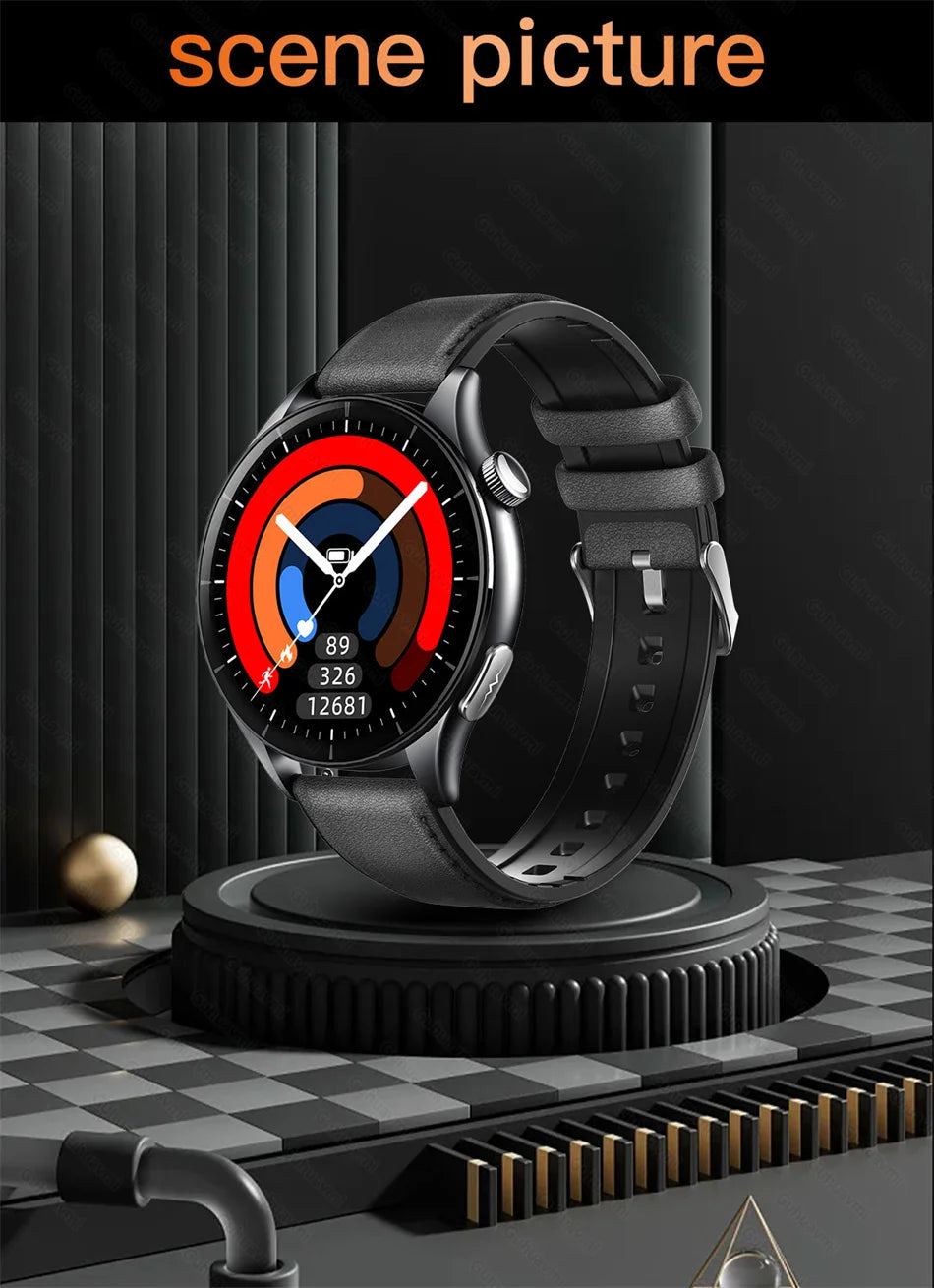2025 nuevo reloj inteligente NFC ECG + PPG oxígeno en sangre ácido úrico presión arterial zafiro Smartwatch hombres para Samsung Galaxy Xiaomi Huawei
